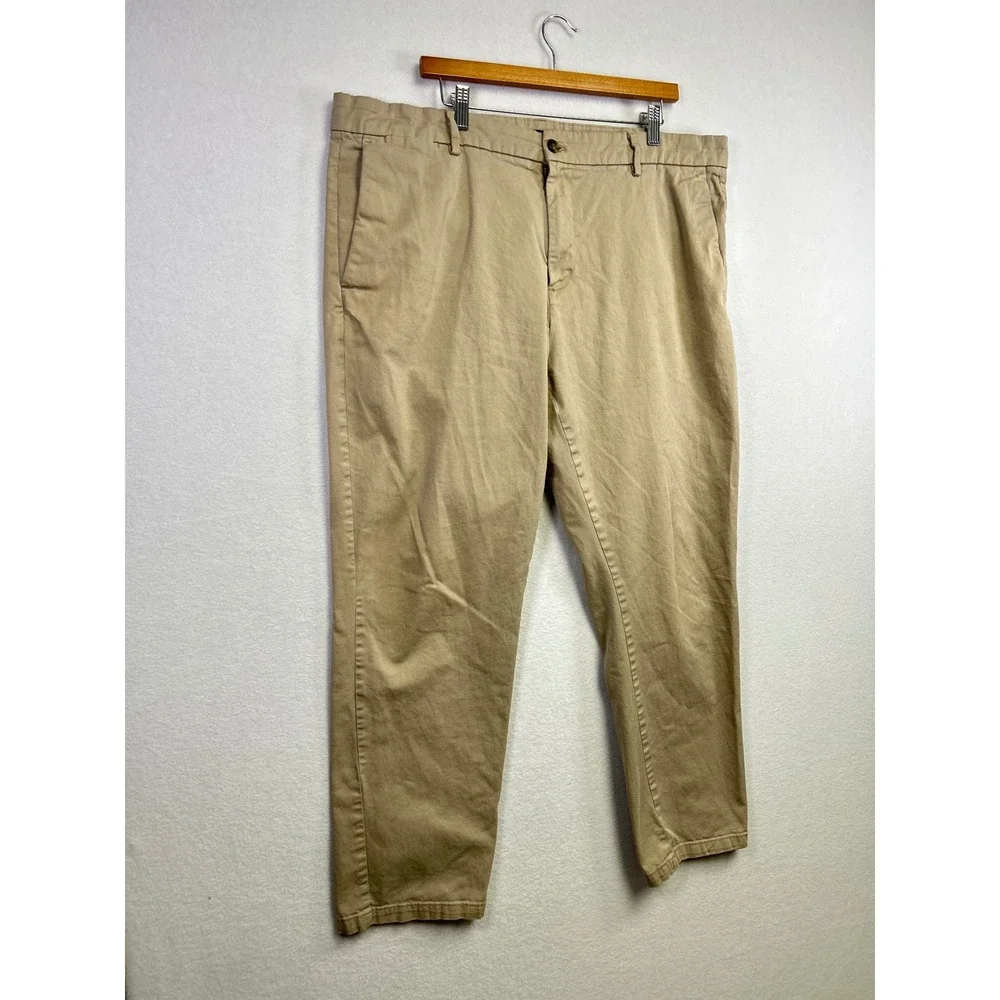 Banana Republic Mens Khaki Chinos Flat Front Pants‎ Size 40x30